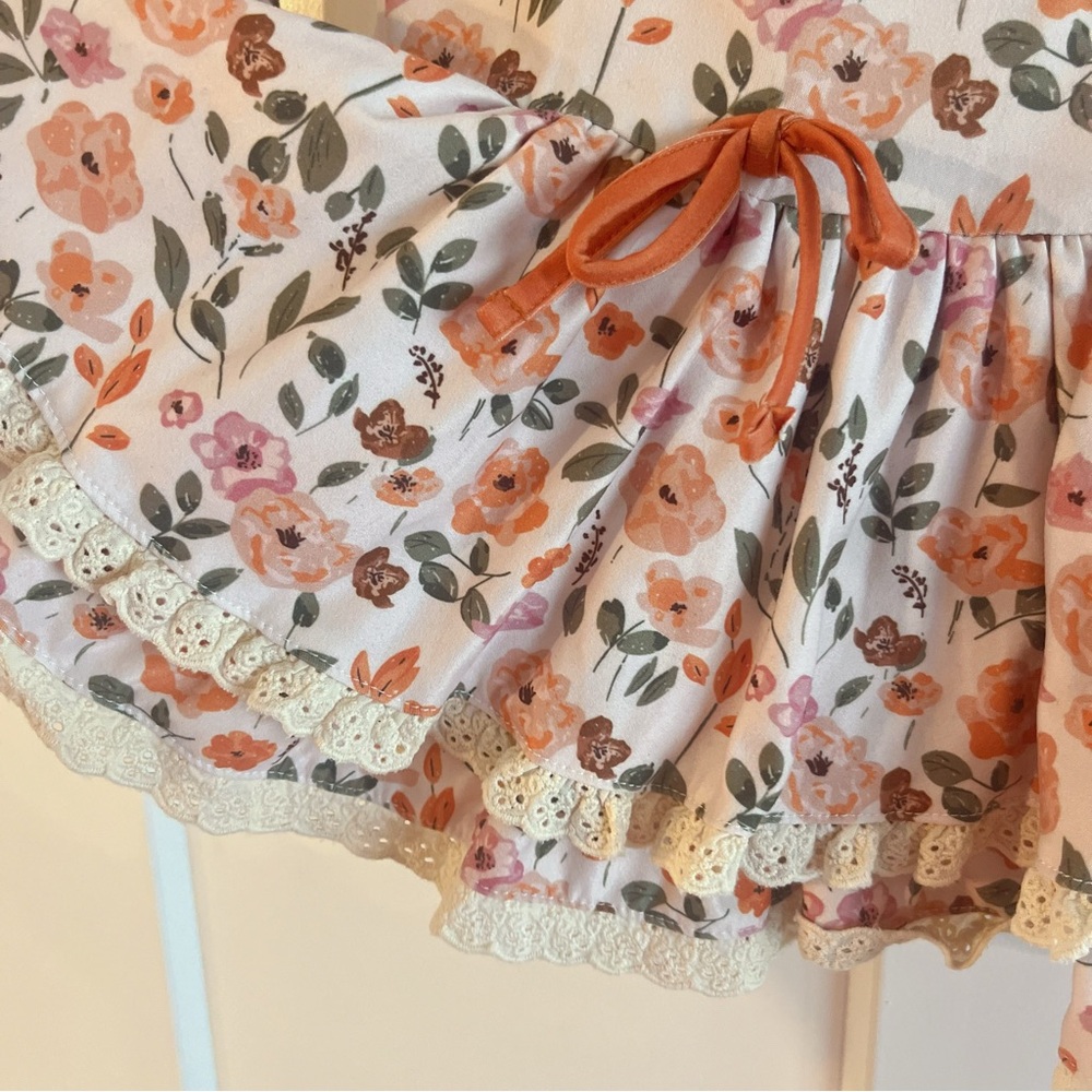 Cheeky Plum Floral Leotard Size 2T - Picture 3 of 5
